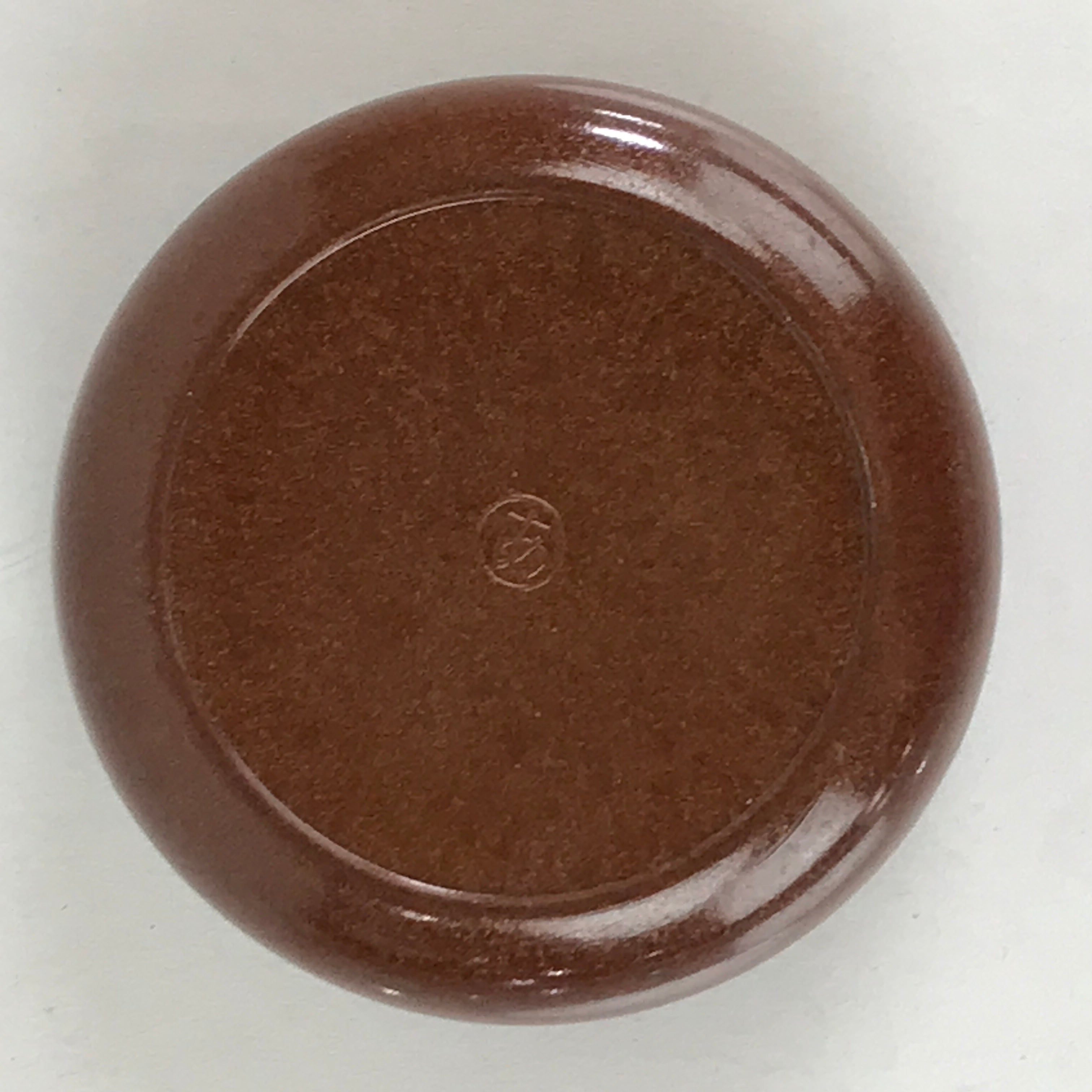 Japanese Buddhist Altar Fitting Incense Container Vtg Round Kogo Brown BU811