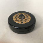 Japanese Buddhist Altar Fitting Incense Container Vtg Round Kogo Crest BU323