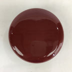 Japanese Buddhist Altar Fitting Incense Container Vtg Round Kogo Red BU525