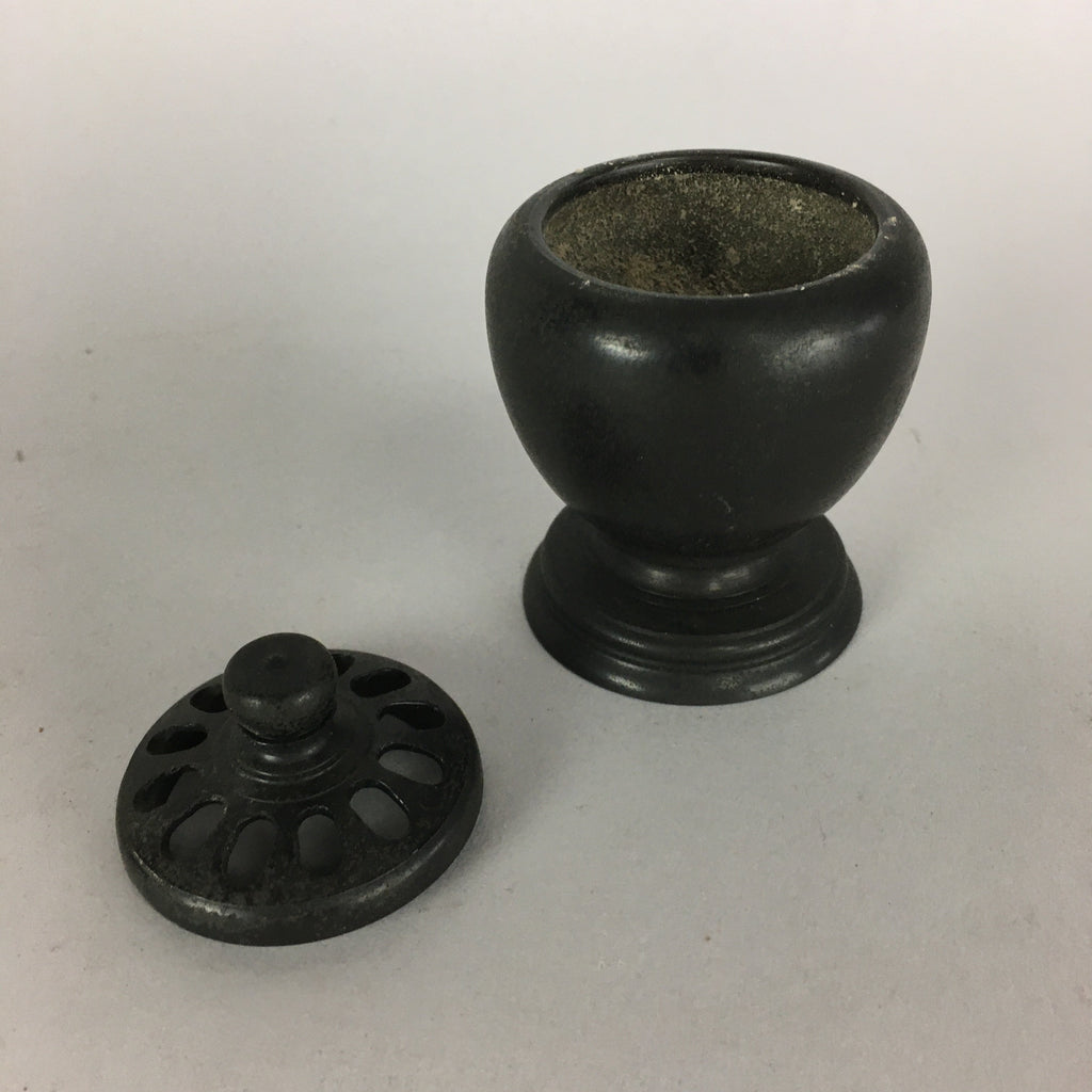 Japanese Buddhist Altar Fitting Metal Incense Burner Vtg Bronze Koro BU434