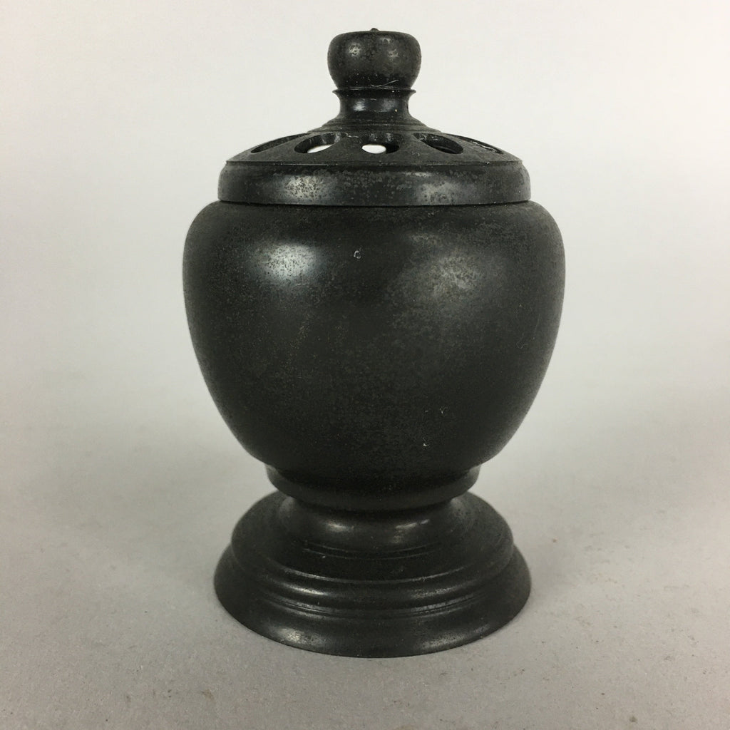 Japanese Buddhist Altar Fitting Metal Incense Burner Vtg Bronze Koro BU434