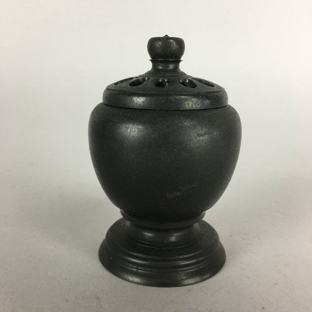 Japanese Buddhist Altar Fitting Metal Incense Burner Vtg Bronze Koro BU434