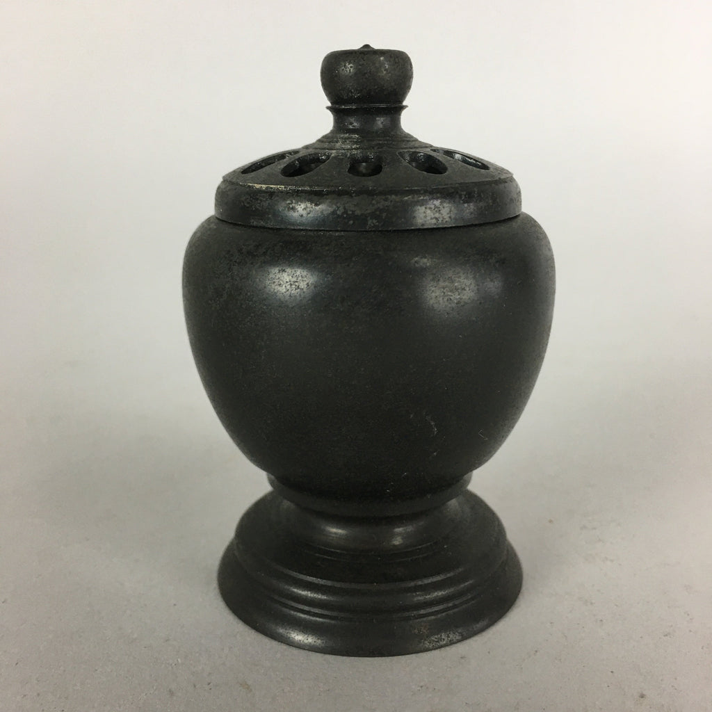 Japanese Buddhist Altar Fitting Metal Incense Burner Vtg Bronze Koro BU434