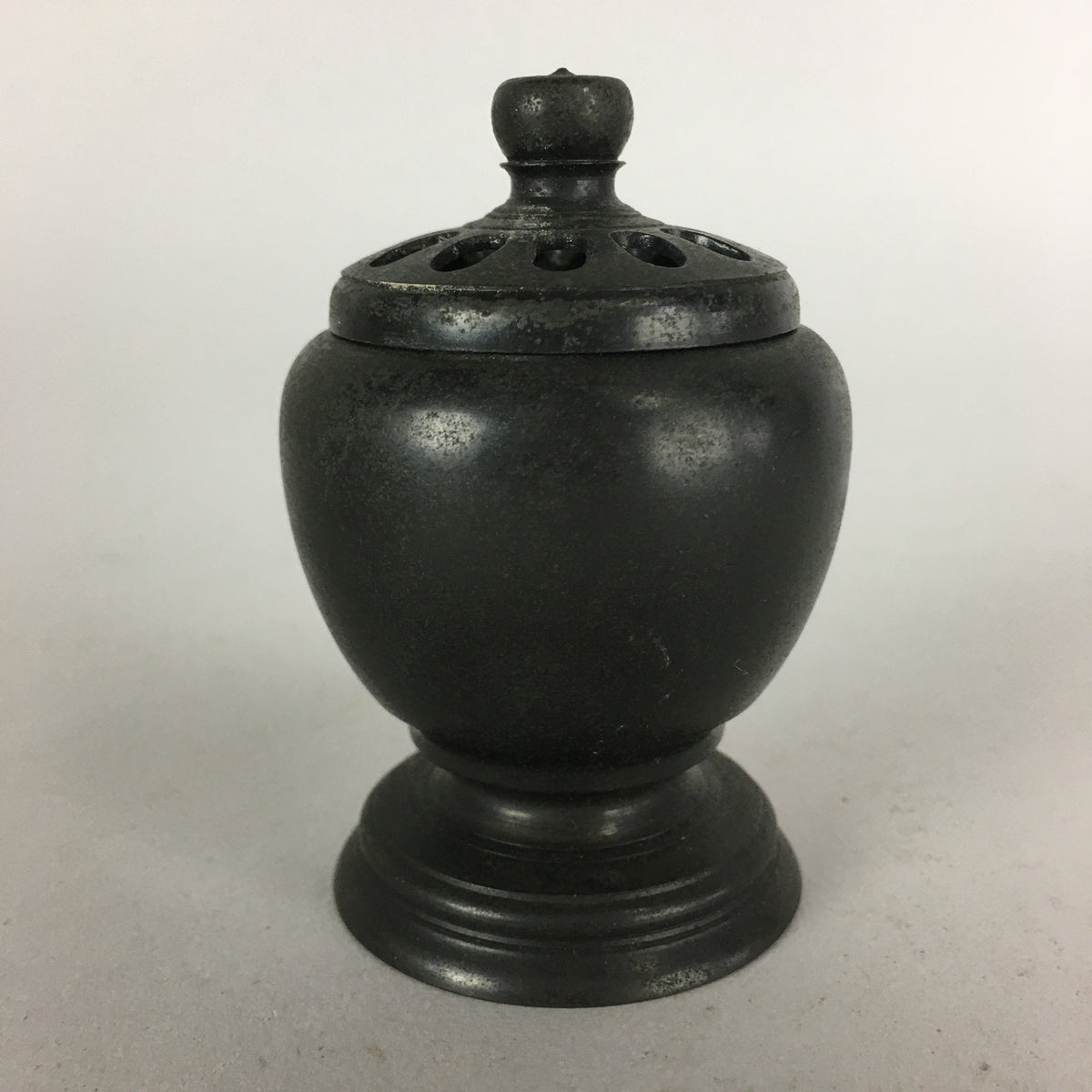 Japanese Buddhist Altar Fitting Metal Incense Burner Vtg Bronze Koro BU434