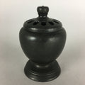 Japanese Buddhist Altar Fitting Metal Incense Burner Vtg Bronze Koro BU434