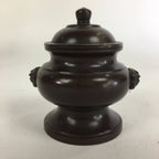 Japanese Buddhist Altar Fitting Metal Incense Burner Vtg Bronze Koro BU505