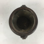 Japanese Buddhist Altar Fitting Metal Incense Burner Vtg Bronze Koro BU505