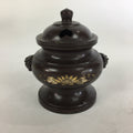 Japanese Buddhist Altar Fitting Metal Incense Burner Vtg Bronze Koro BU505