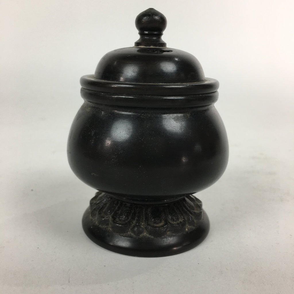 Japanese Buddhist Altar Fitting Metal Incense Burner Vtg Bronze Koro BU550