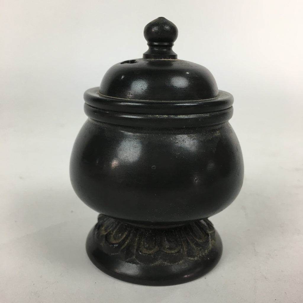 Japanese Buddhist Altar Fitting Metal Incense Burner Vtg Bronze Koro BU550