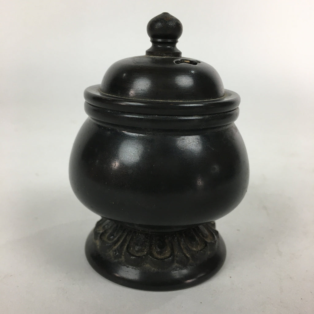 Japanese Buddhist Altar Fitting Metal Incense Burner Vtg Bronze Koro BU550