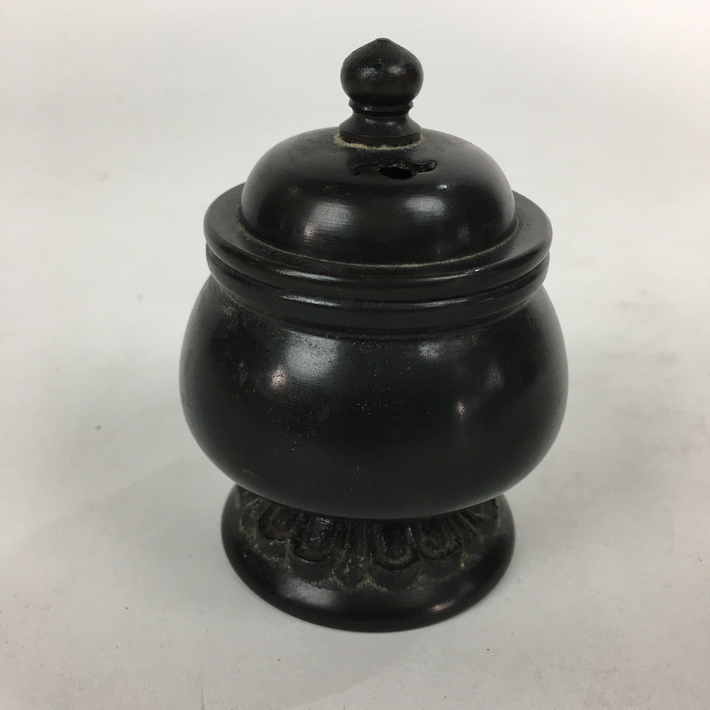 Japanese Buddhist Altar Fitting Metal Incense Burner Vtg Bronze Koro BU550