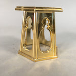 Japanese Buddhist Altar Fitting Offering Stand Vtg Hexagon Butsugu BU380