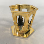 Japanese Buddhist Altar Fitting Offering Stand Vtg Hexagon Butsugu BU380