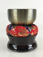 Japanese Buddhist Altar Fitting Orin Bell Vtg Singing Bowl Pillow Striker Stand
