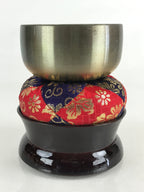 Japanese Buddhist Altar Fitting Orin Bell Vtg Singing Bowl Pillow Striker Stand