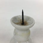 Japanese Buddhist Altar Fitting Porcelain Candle Stand Vtg Shokudai Butsudan BU5