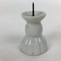 Japanese Buddhist Altar Fitting Porcelain Candle Stand Vtg Shokudai Butsudan BU5