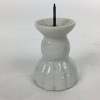 Japanese Buddhist Altar Fitting Porcelain Candle Stand Vtg Shokudai Butsudan BU5