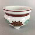 Japanese Buddhist Altar Fitting Porcelain Incense Burner Vtg Koro Butsudan B862