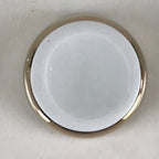 Japanese Buddhist Altar Fitting Porcelain Rice Offering Cup Vtg Gold QT151