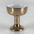 Japanese Buddhist Altar Fitting Porcelain Rice Offering Cup Vtg Gold QT151