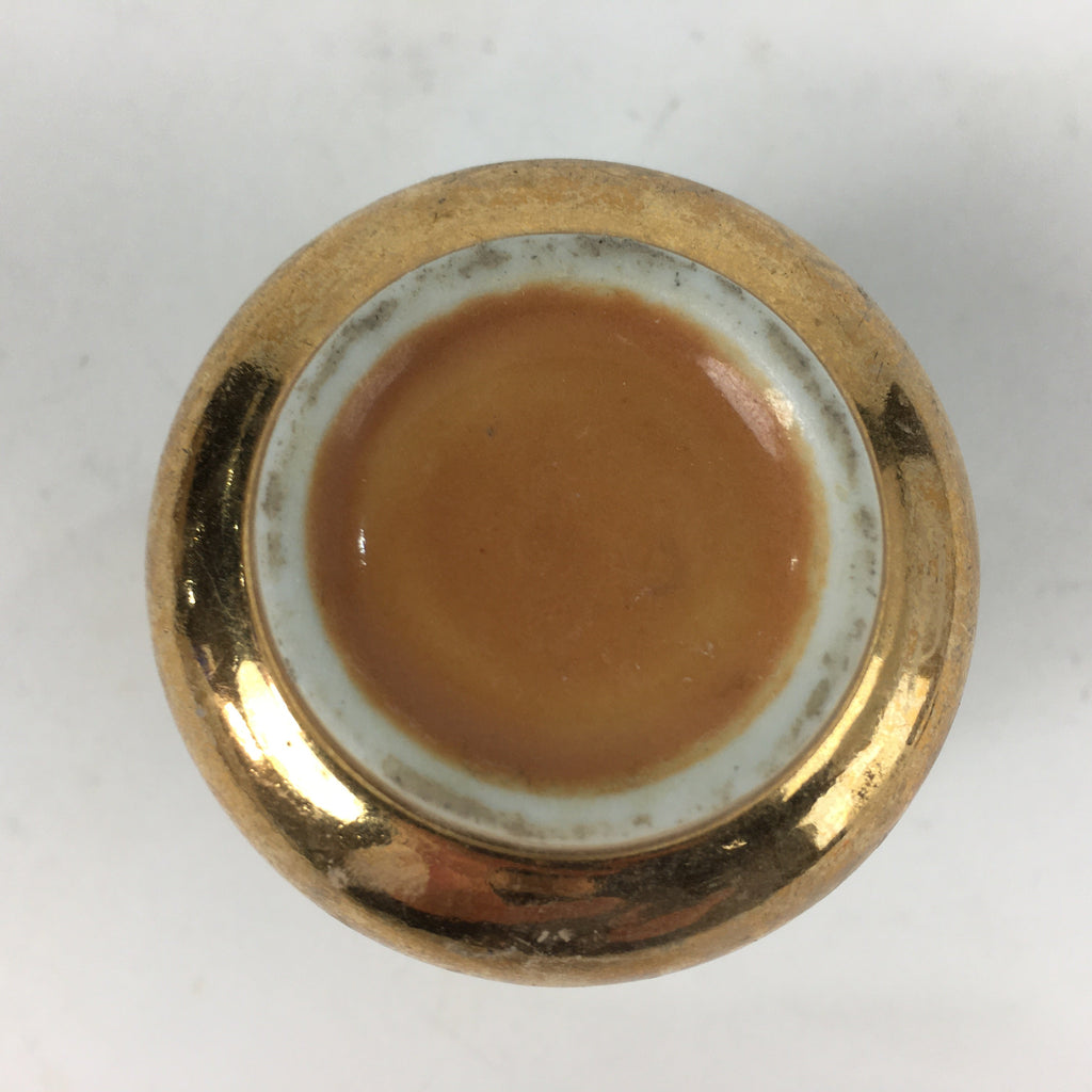 Japanese Buddhist Altar Fitting Porcelain Teacup Vtg Offerings Butsudan BU611