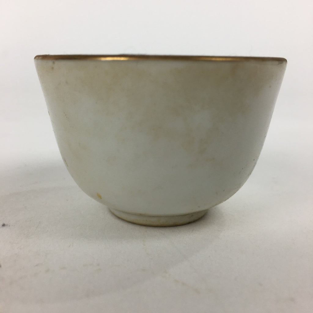 Japanese Buddhist Altar Fitting Porcelain Teacup Vtg Offerings Butsudan BU615