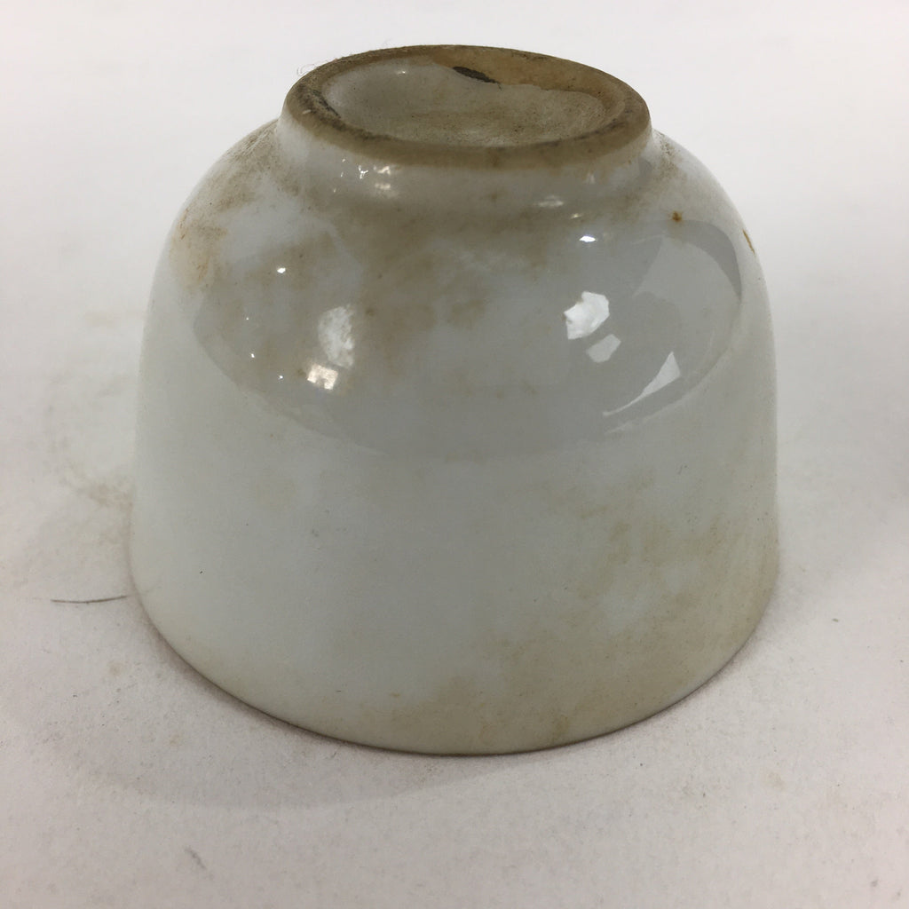 Japanese Buddhist Altar Fitting Porcelain Teacup Vtg Offerings Butsudan BU615