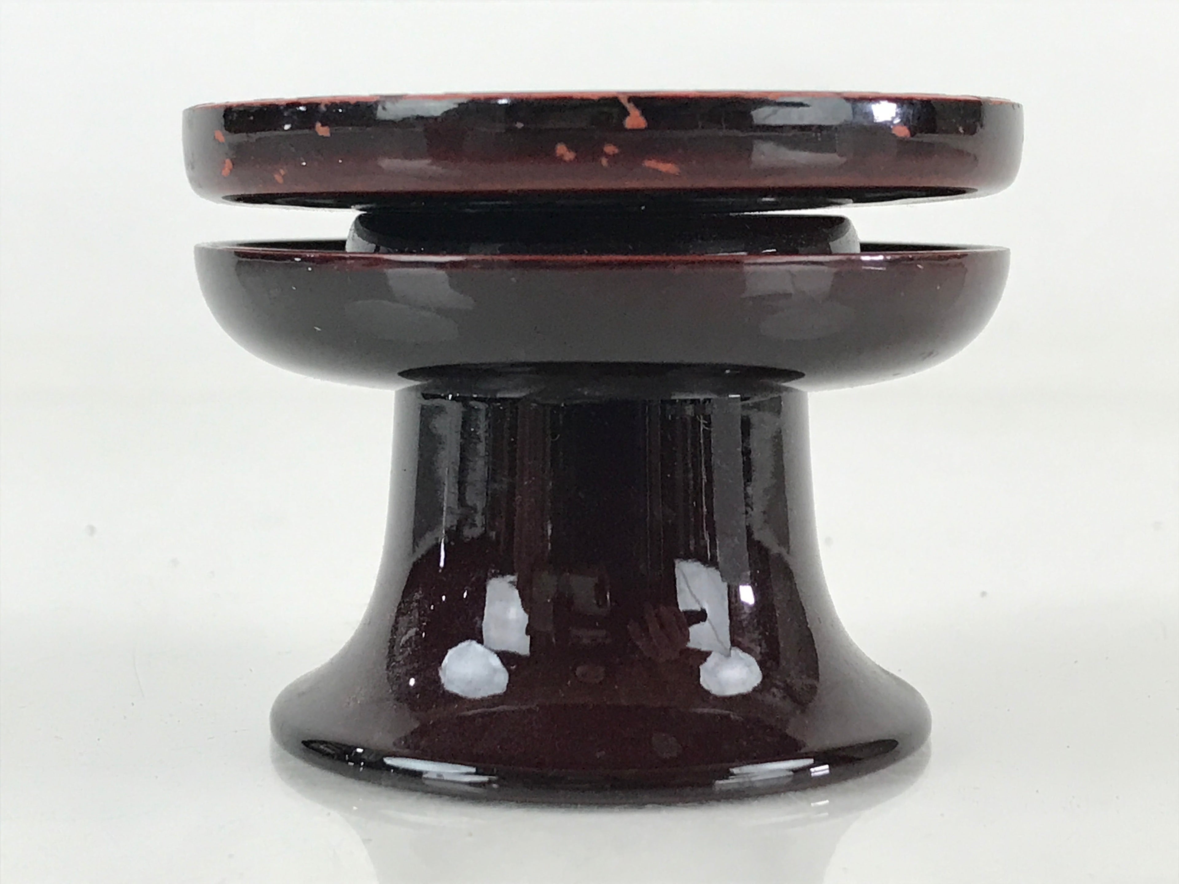 Japanese Buddhist Altar Fitting Rice Offering Cup Stand Vtg Bukki Chaki BU810