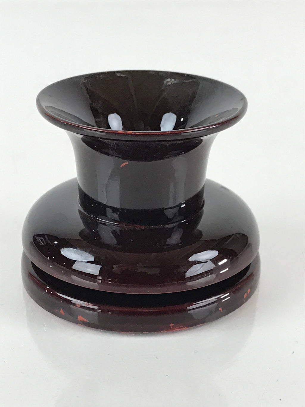 Japanese Buddhist Altar Fitting Rice Offering Cup Stand Vtg Bukki Chaki BU810