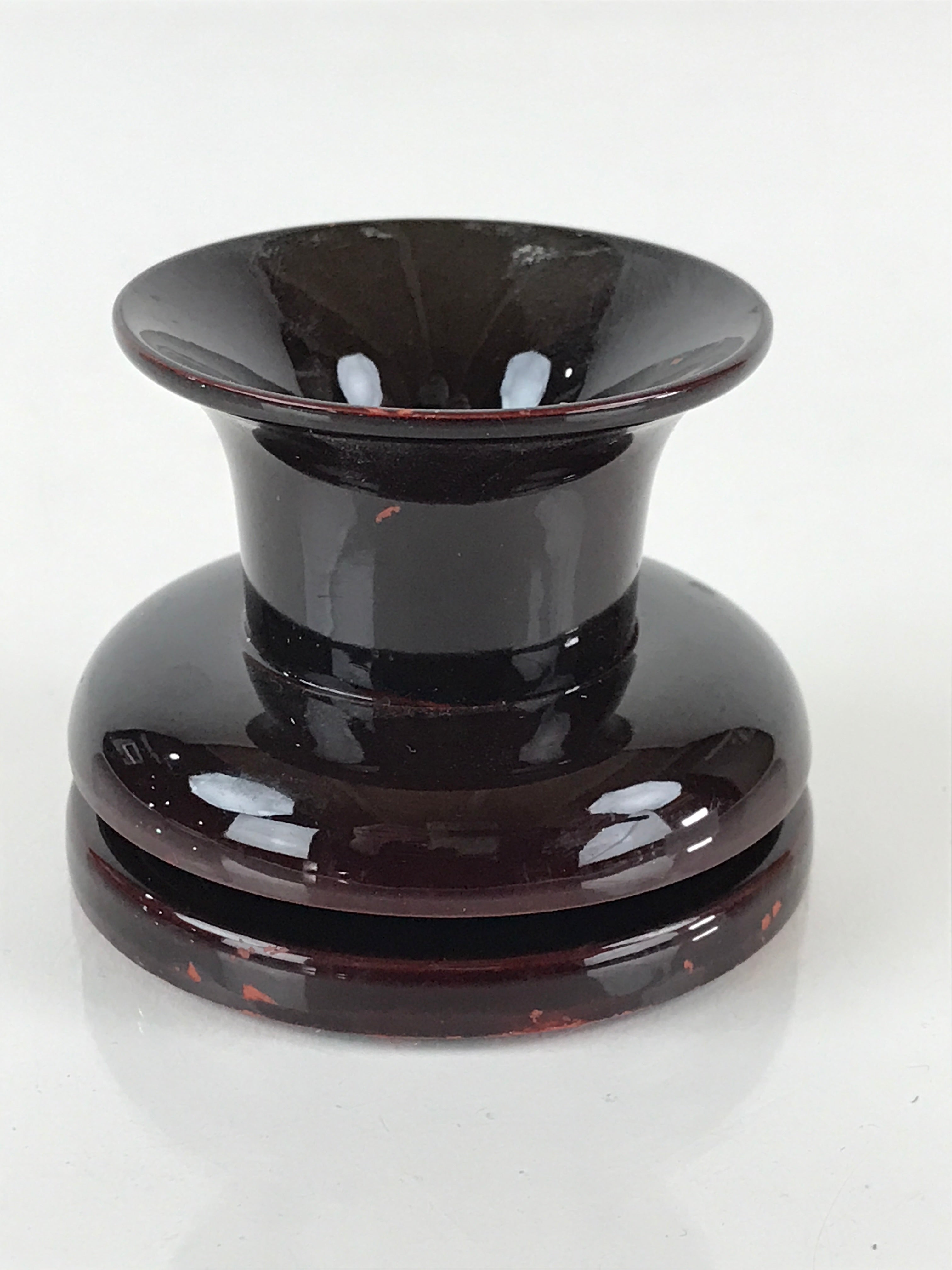 Japanese Buddhist Altar Fitting Rice Offering Cup Stand Vtg Bukki Chaki BU810