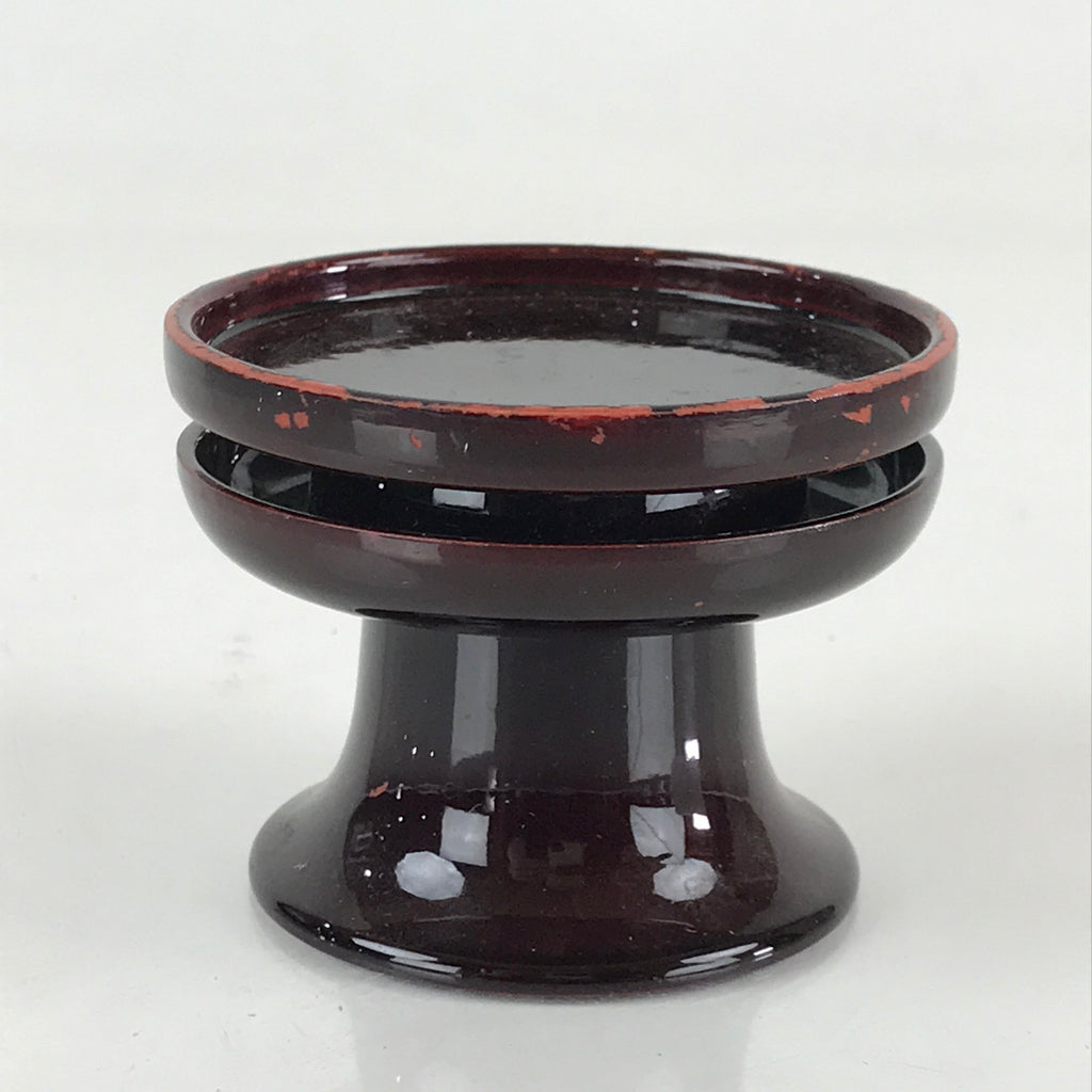 Japanese Buddhist Altar Fitting Rice Offering Cup Stand Vtg Bukki Chaki BU810