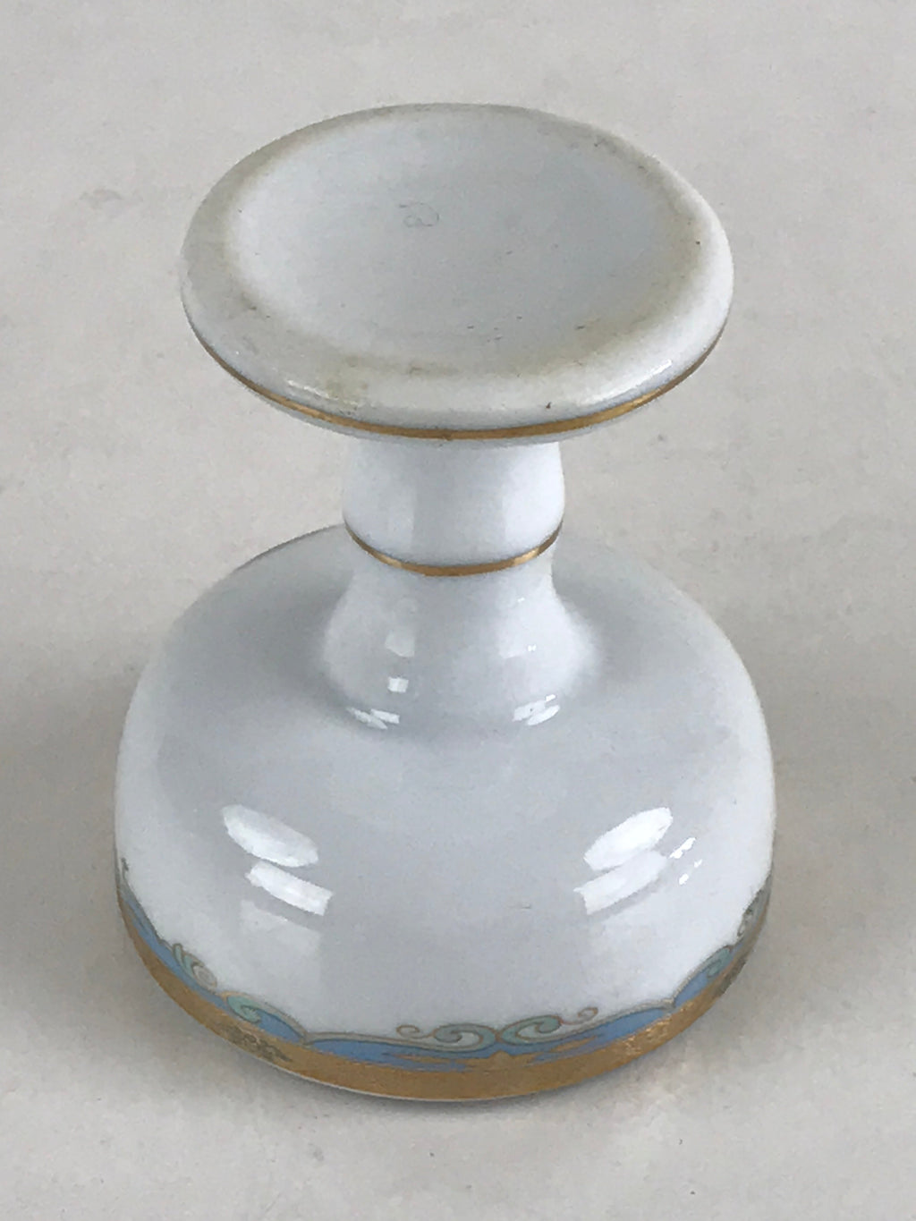 Japanese Buddhist Altar Fitting Rice Offering Cup Vtg Gold Lotus Flower Buitsugu