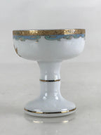 Japanese Buddhist Altar Fitting Rice Offering Cup Vtg Gold Lotus Flower Buitsugu
