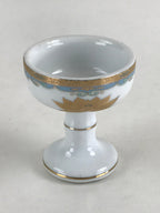 Japanese Buddhist Altar Fitting Rice Offering Cup Vtg Gold Lotus Flower Buitsugu