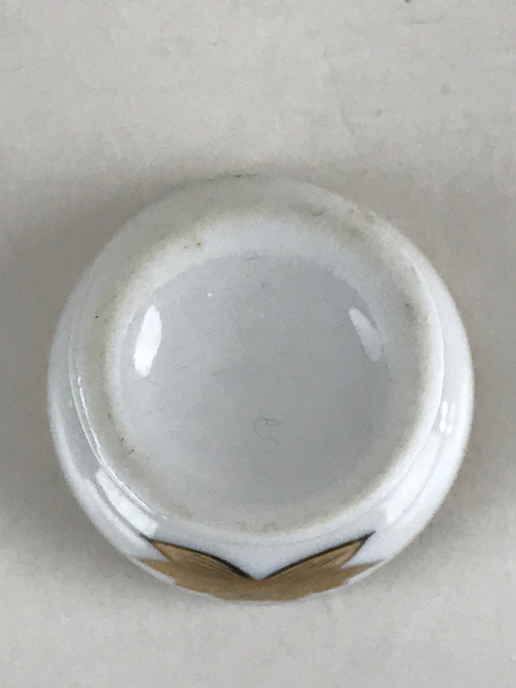 Japanese Buddhist Altar Fitting Rice Offering Cup Vtg Gold Lotus Flower Buitsugu