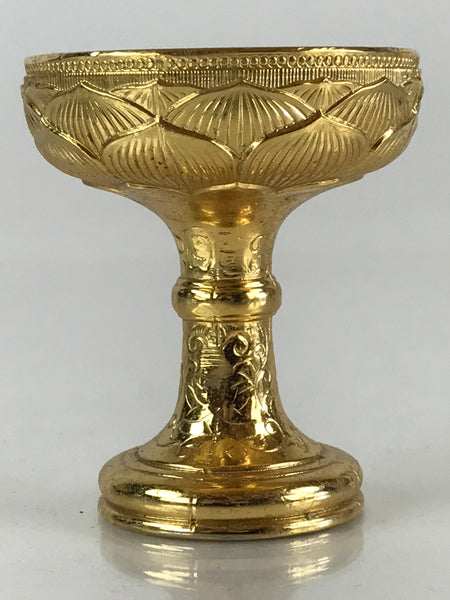 Japanese Buddhist Altar Fitting Vtg Rice Water Offering Cup Brass Buts, Online Shop