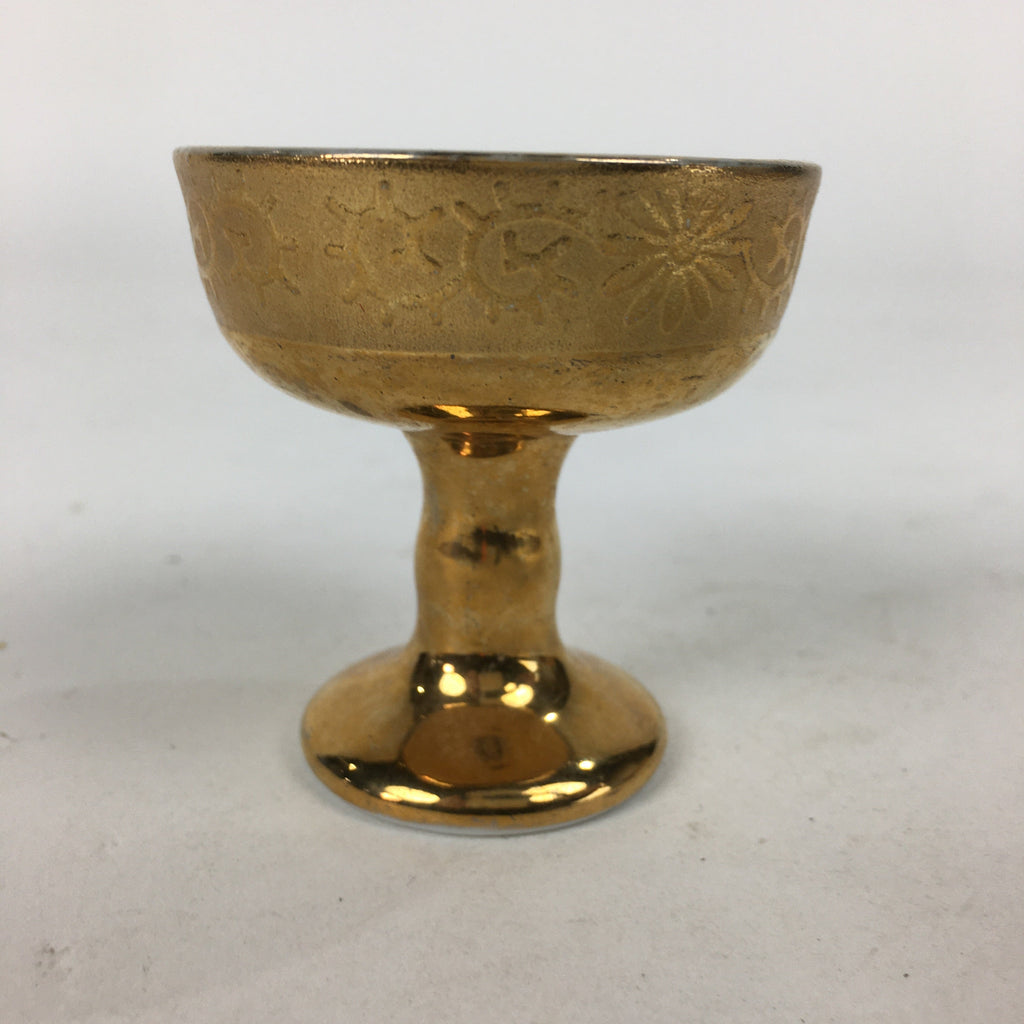 Japanese Buddhist Altar Fitting Rice Offering Cup Vtg Porcelain Butsudan BU629