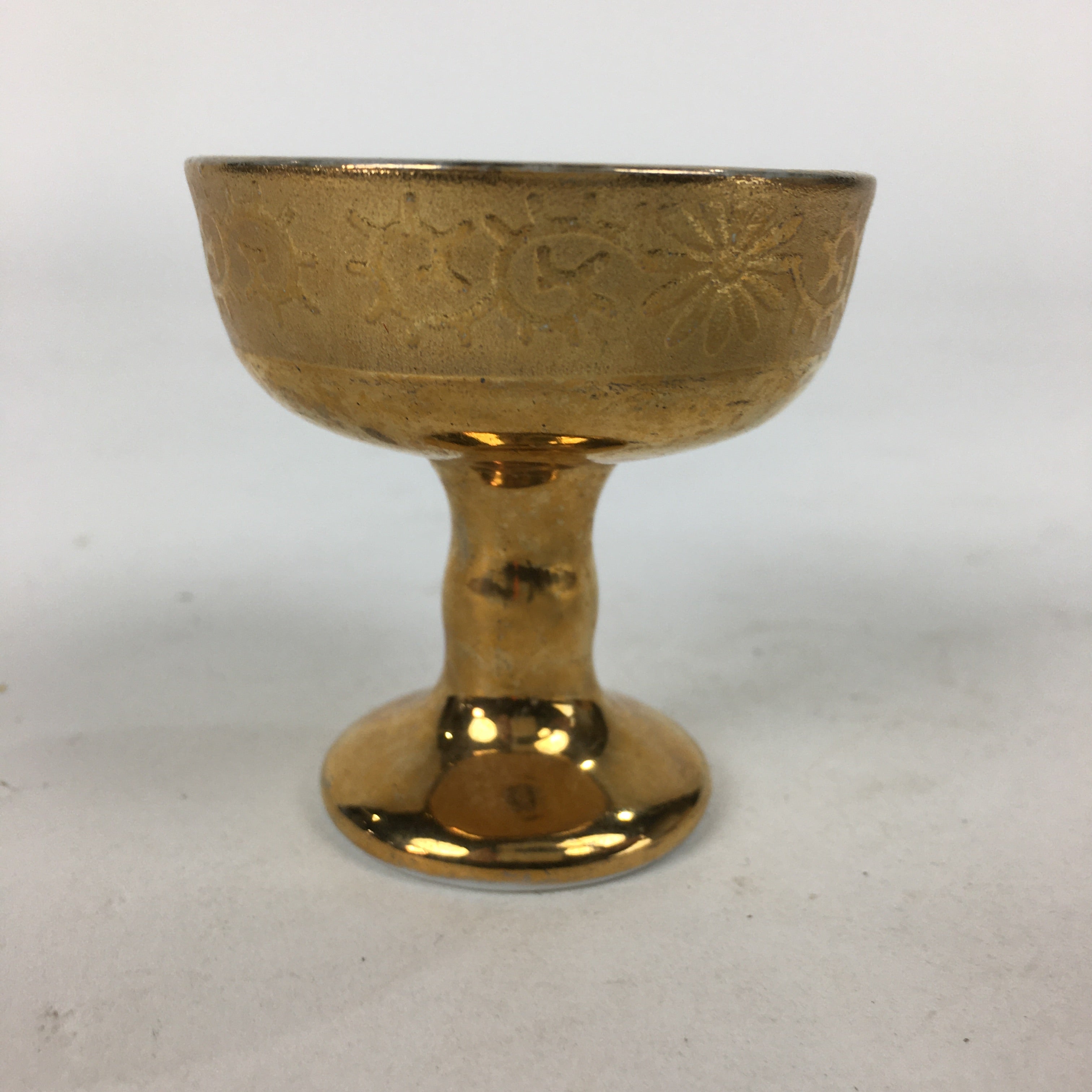 Japanese Buddhist Altar Fitting Rice Offering Cup Vtg Porcelain Butsudan BU629