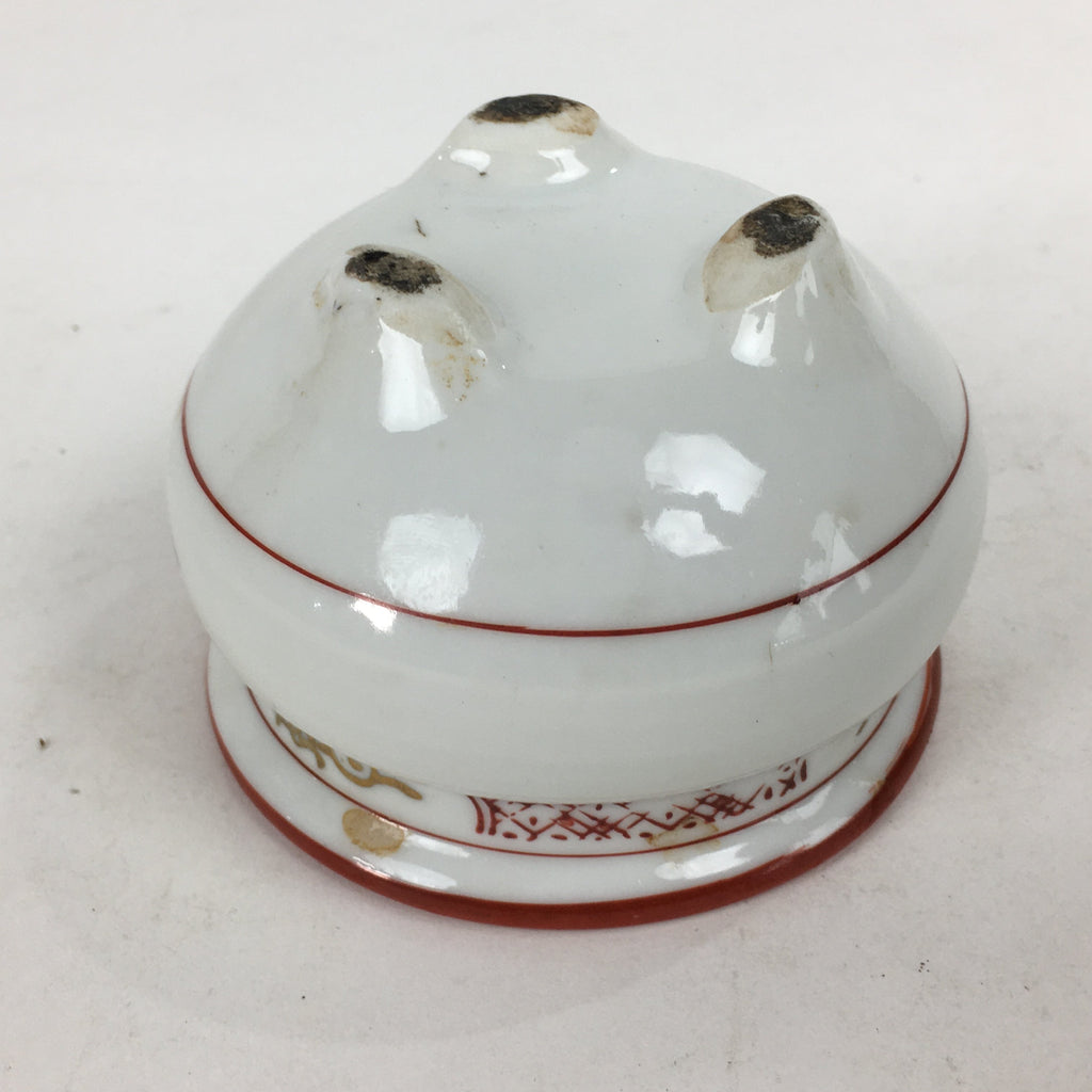 Japanese Buddhist Altar Fitting Seto Ware Incense Burner Vtg Koro Butsudan BU562