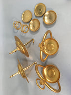 Japanese Buddhist Altar Fitting Vtg Brass Hanging Butsugu Lantern Rinto BU377
