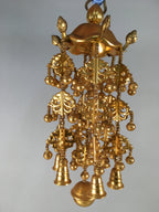 Japanese Buddhist Altar Fitting Vtg Brass Hanging Butsugu Rinto Yoraku BU357