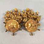 Japanese Buddhist Altar Fitting Vtg Brass Hanging Butsugu Rinto Yoraku BU357