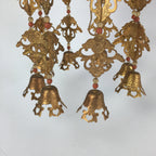Japanese Buddhist Altar Fitting Vtg Brass Hanging Butsugu Rinto Yoraku BU455