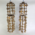Japanese Buddhist Altar Fitting Vtg Brass Hanging Butsugu Rinto Yoraku BU455
