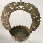 Japanese Buddhist Altar Fitting Vtg Brass Hanging Lantern Rinto Butsudan BU286