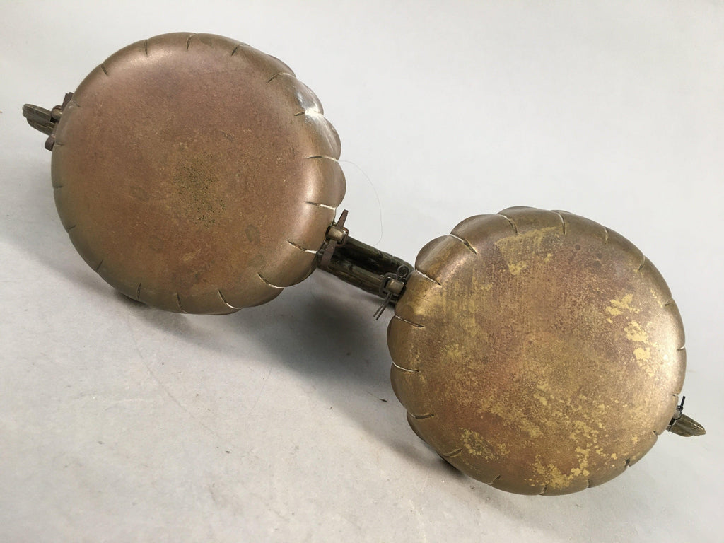 Japanese Buddhist Altar Fitting Vtg Brass Hanging Lantern Rinto Butsudan BU286