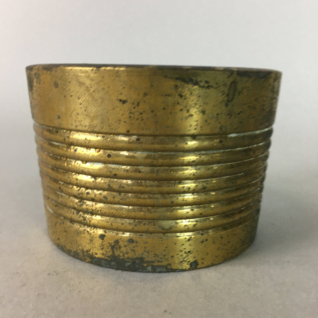 Japanese Buddhist Altar Fitting Vtg Brass Incense Burner Gold Butsugu BU114