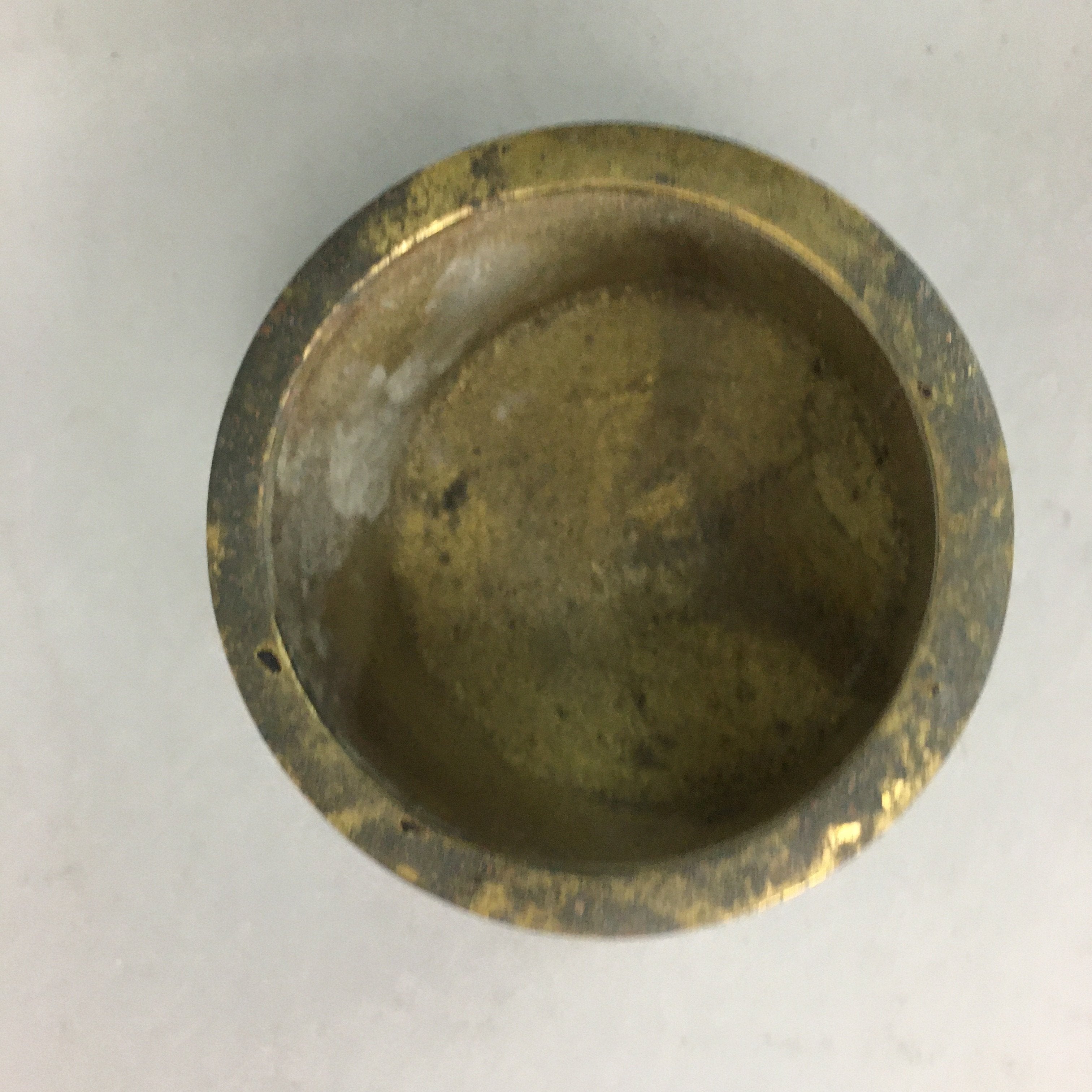 Japanese Buddhist Altar Fitting Vtg Brass Incense Burner Gold Butsugu BU114